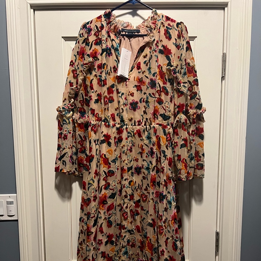 NWT French Connection Avery Burnout Dress